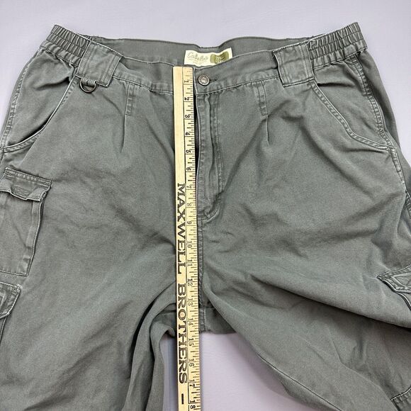 Cabelas Trail Hiker Pants Mens 40 38x29 Green Double Knee Hunting Outdoor Y2K - Picture 5 of 13